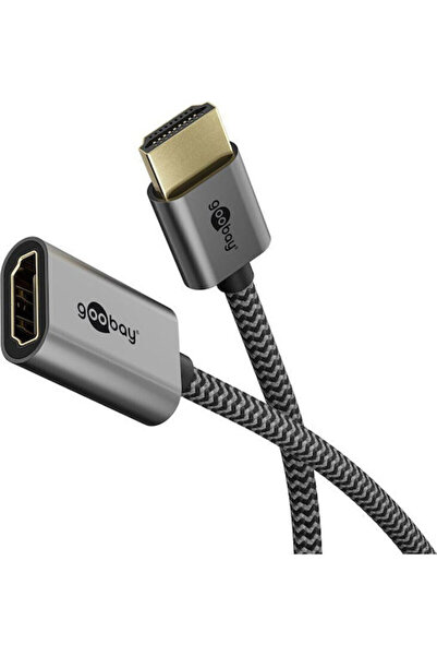 goobay Μετατροπέας HDMI αρσενικό σε HDMI θηλυκό Γκρι 1 τεμάχιο 79145