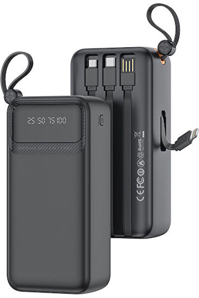 Xo PR280 Power Bank 30000mAh 10W με 4 θύρες USB-A Power Delivery Μαύρο