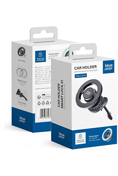 Blue Star Car Βάση Κινητού με Μαγνήτη MagSafe Μαύρο
