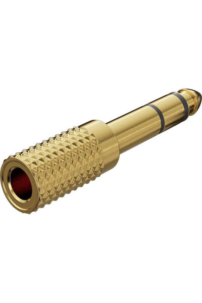 goobay Μετατροπέας 6.3mm αρσενικό σε 3.5mm αρσενικό Χρυσός 10 τεμάχια 11062