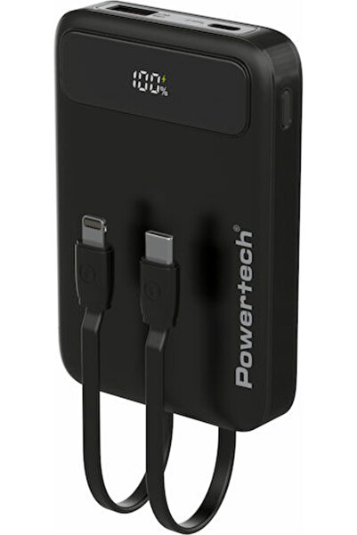 POWERTECH Power Bank 10000mAh 22.5W με θύρα USB-A και θύρα USB-C Power Delive...