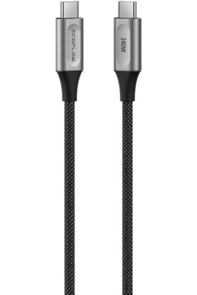EcoFlow Rapid Pro Καλώδιο USB 2.0 USB-C Αρσενικό - USB-C 240W PD Μαύρο 1.8μ 5...