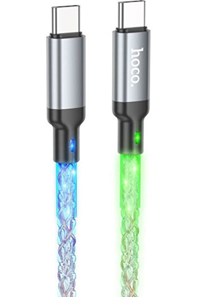 hoco. Hoco U112 Καλώδιο USB 2.0 με LED λάμψης, USB-C Αρσενικό - USB-C, 20W PD...