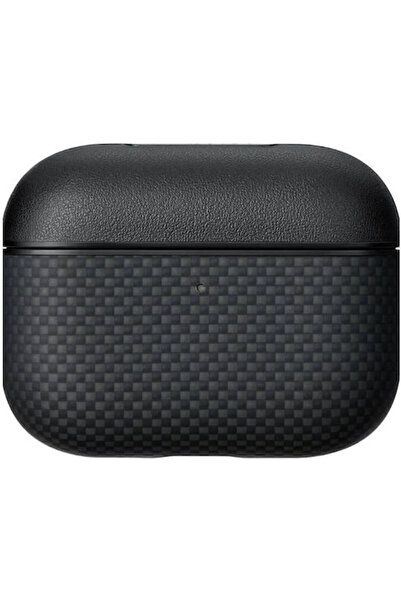 PITAKA Θήκη Magsafe Apple AirPods Pro 3 από ίνες αραμιδίου, μαγνητική, μαύρο-...