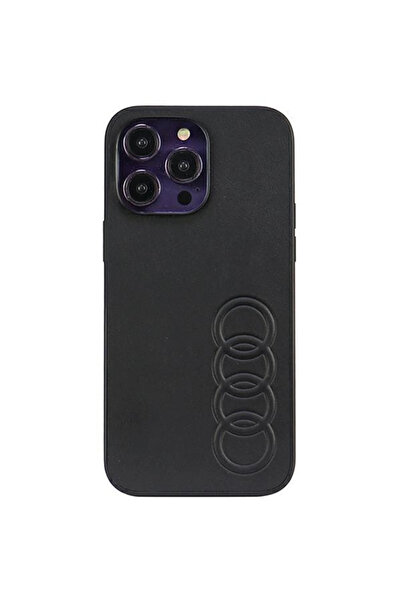 Audi Husă rigidă pentru iPhone 14 Pro Max 6.7, protecție din piele sintetică