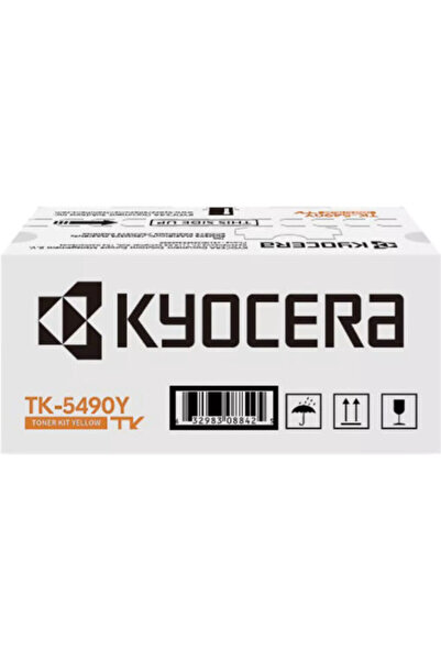 KYOCERA TK-5490Y Γνήσιο Τόνερ Εκτυπωτή Λέιζερ Κίτρινο 2400 Σελίδες (1T0C22ANL1)