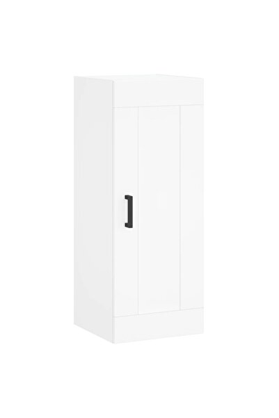vidaxl Dulap de perete, alb, 34,5x34x90 cm, lemn prelucrat