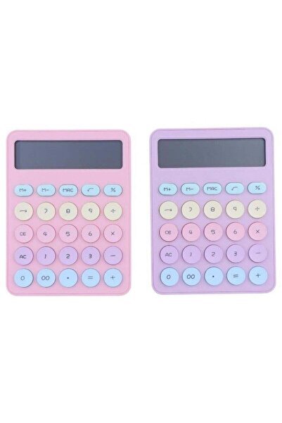 Generic آلة حاسبة ملونة بلوحة مفاتيح 12 رقمًا
