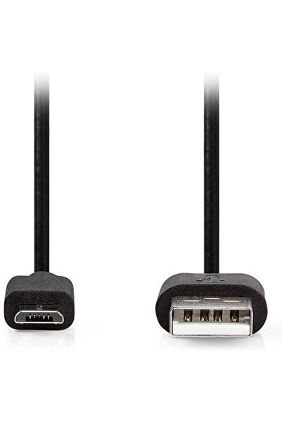 Nedis Καλώδιο USB 2.0 2μ A-αρσενικό σε micro B-αρσενικό (CCGL60500BK20)