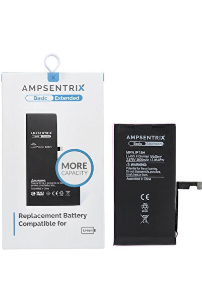 Other Ampsentrix Συμβατή Ανταλλακτική Μπαταρία για iPhone 15