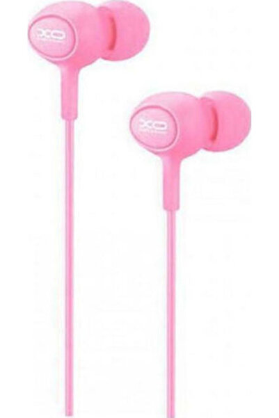Xo S6 Ενδοωτικά ακουστικά handsfree με βύσμα 3.5mm, ροζ