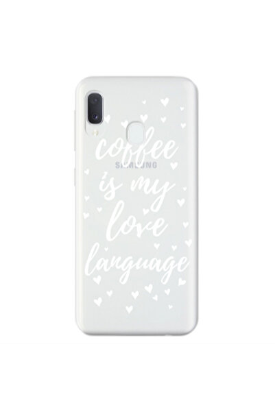 Other Samsung A20E Coffe is my love language Transparent Silicone TPU Θήκη