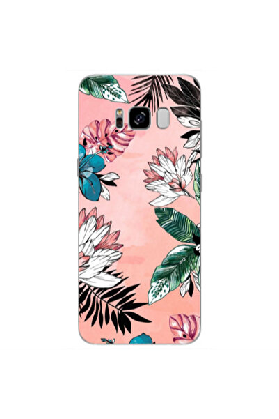 Other Samsung S8 Plus Tropical flowers Transparent Silicone TPU Θήκη