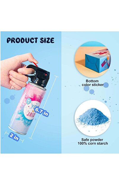 Store7 بخاخ بودرة على شكل طفاية حريق يكشف جنس المولود باللون الأزرق للأولاد ف...