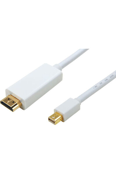 POWERTECH Καλώδιο mini DisplayPort αρσενικό - HDMI αρσενικό 2μ Λευκό (CAB-DP011)