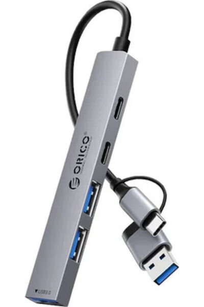Orico Διανομέας USB 3.0 5 Θυρών με σύνδεση USB-A / USB-C Γκρι Κωδικός: YSA4-U...