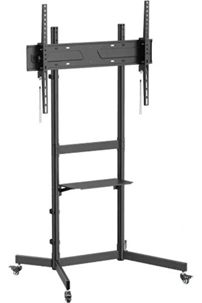 SBOX FS-403 Βάση δαπέδου τηλεόρασης έως 100 " και 70 κιλά Μαύρο