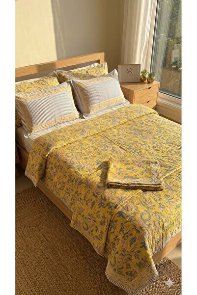 Velora Cottons Velora Yellow Meadow Handblock