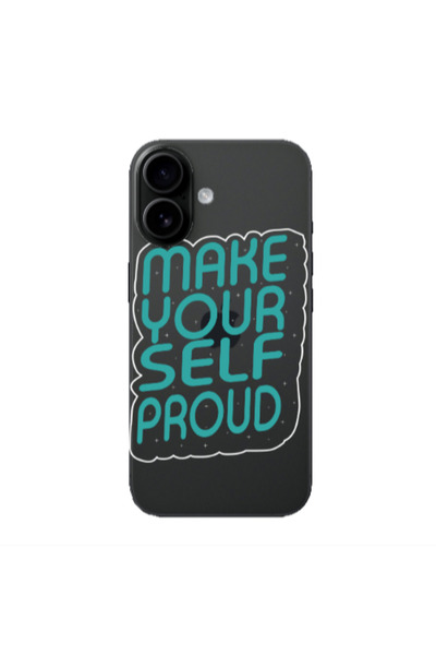 Other Apple Iphone 16 plus Make Your Self Proud Transparent Silicone TPU Θήκη