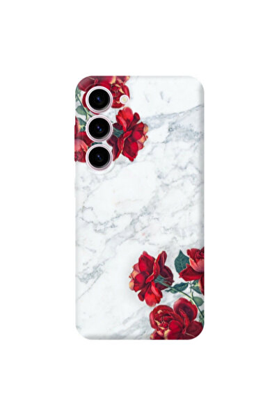 Other Samsung S23 Plus Marble and roses Transparent Silicone TPU Θήκη