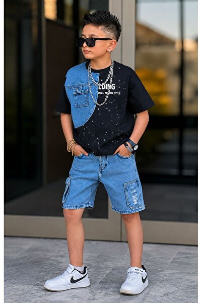 KOKOŞ BEBEK Denim Boy's Style Suit - Ages 4/12 - 31751