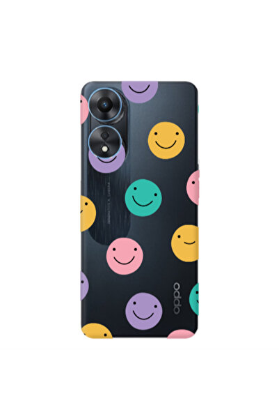 Other Oppo A 98 Colorful smiles Transparent Silicone TPU Θήκη