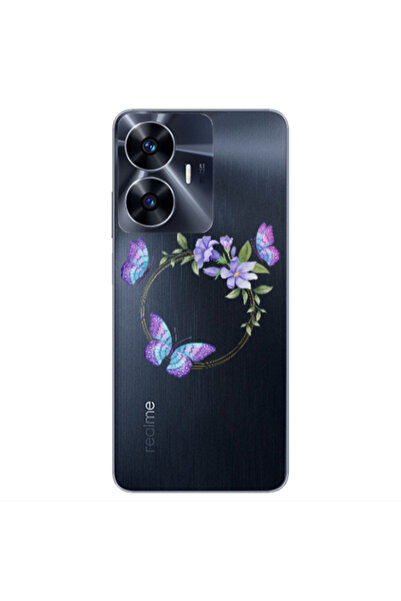 Other Realme Note 50 Butterfly on the ring Transparent Silicone TPU Θήκη