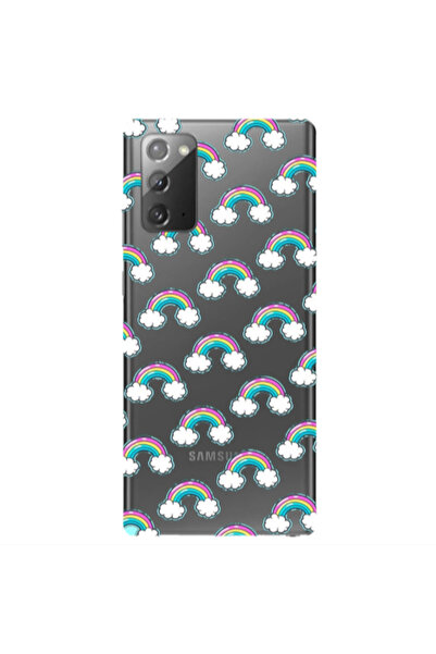 Other Samsung Note 20 Cute rainbows Transparent Silicone TPU Θήκη