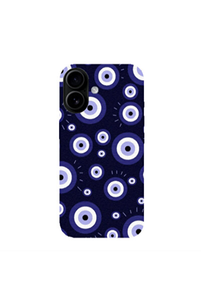 Other Apple Iphone 16 plus Purple evil eye bead Transparent Silicone TPU Θήκη