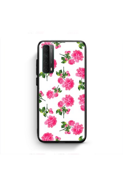 Other Huawei P Smart 2021 Roses White Black Glossy Θήκη