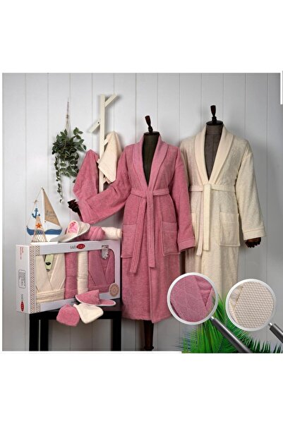 Roya Luxury 12-Piece Bathrobe Set 100% Cotton Comfort and Luxury