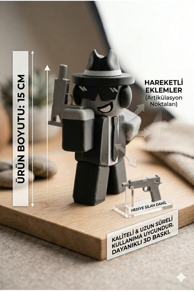 Modellio3D Forsaken Chance 15 cm Hareketli Figür
