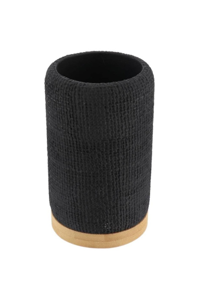 Tendance كوب حمام سولينا بتأثير شبكي من البولي ريزين والخيزران سعة 290 مل