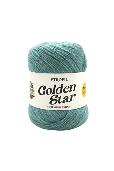 Etrofil Golden Star Knitting Yarn Mint Green 75% Premium Acrylic 25% Organic ...