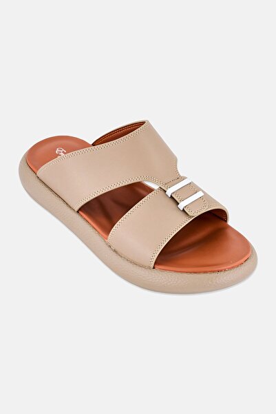 English Laundry Men Slip On Arabic Sandals, Khaki