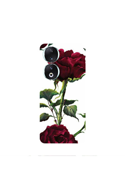 Other Honor 90 5G Stemmed rose Transparent Silicone TPU Θήκη