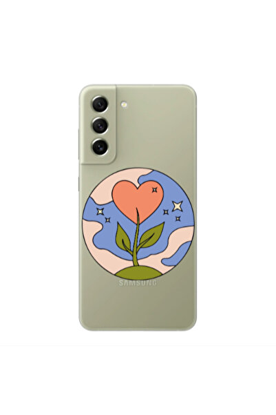 Other Samsung S22 Plus Hearted Flower Transparent Silicone TPU Θήκη
