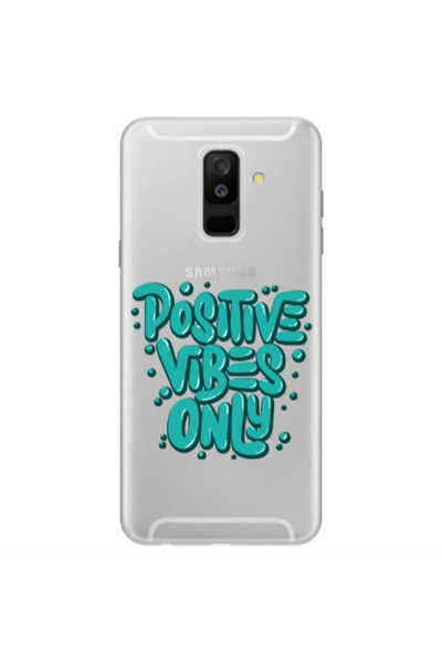 Other Samsung A6 Plus Positive Vibes Only Transparent Silicone TPU Θήκη
