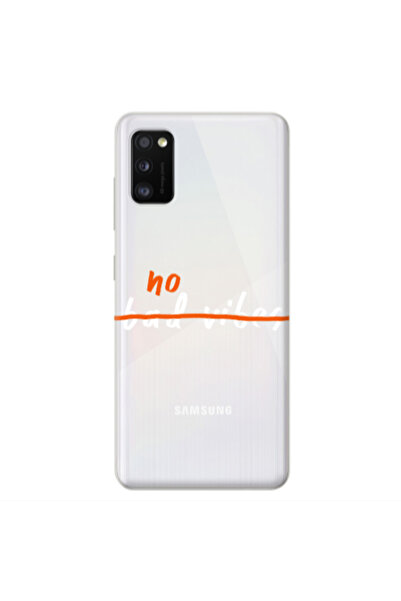 Other Samsung A41 No bad vibes 2 Transparent Silicone TPU Θήκη