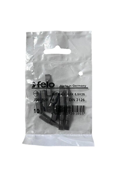 FELO Set 10 biti seria Industrial profil Drept, C6.3, 5.5x1.0mm, 25mm