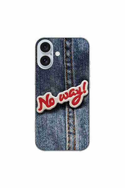 OEM Θήκη συμβατή με Apple iPhone 16 από σιλικόνη gel TPU, μοντέλο No Way Jeans