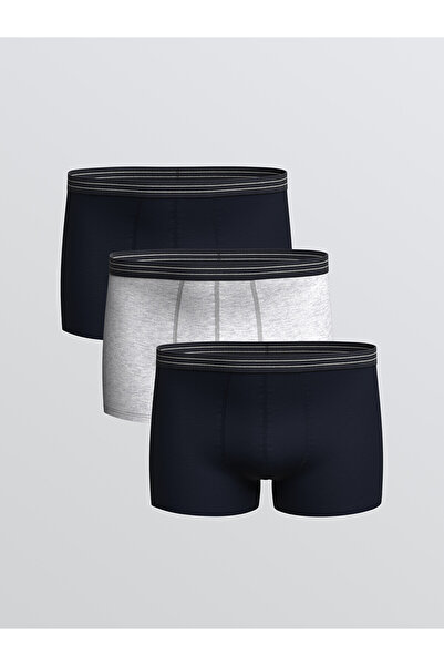 LC Waikiki Nevavm Big Size Standard Fit Cotton Flexible Men's Boxer 3-Pack wi...