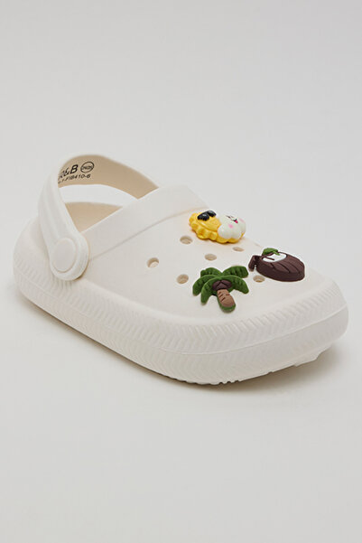 R&B Charm Detail Slingback Clogs