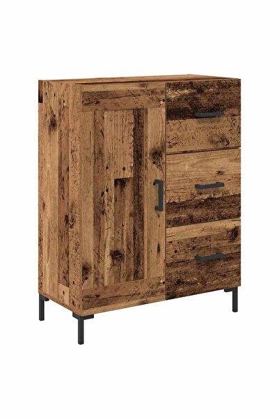 vidaxl Bufet cu sertar Lemn vechi 69.5 x 34 x 90 cm Lemn compozit