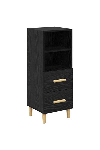 vidaxl Bufet cu sertar Stejar negru 34 x 34.5 x 90 cm Lemn compozit