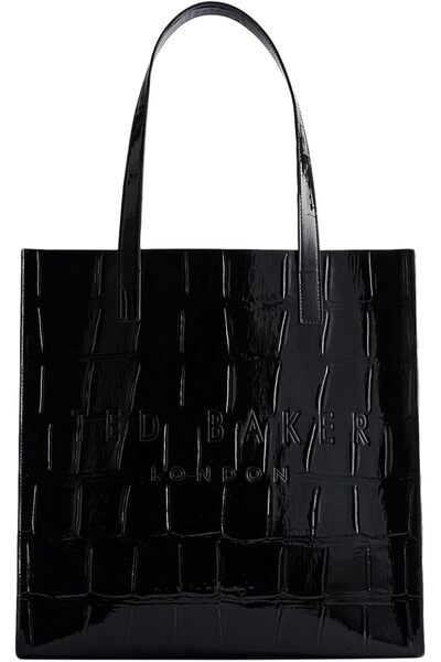 Ted Baker Women's Large Tote Bag with Crocodile Pattern Design
