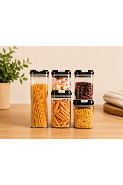 OEM Top Bottom Set of 5 Airtight Food Storage Containers – Kitchen Organizer ...