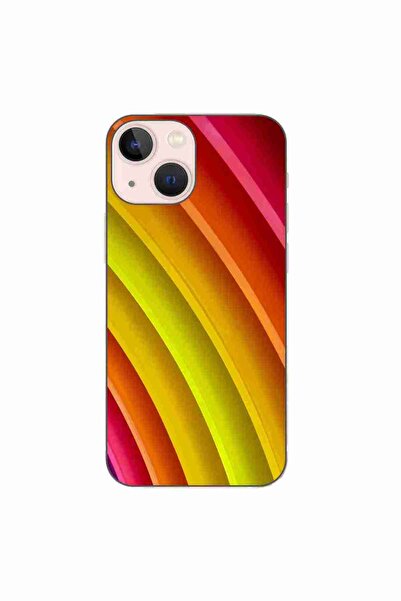 OEM Husa compatibila cu Apple iPhone 13 Mini Silicon Gel Tpu Model Abstract S...