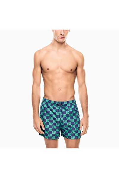 EA7 Men's WATER SPORTS BW M GRAPHIC BOXER swim shorts