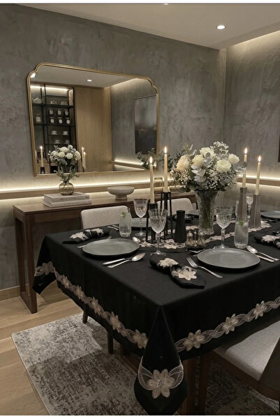Sfr Home by FİSKOS Lux Frida 26 Piece Dinnerware Set Black